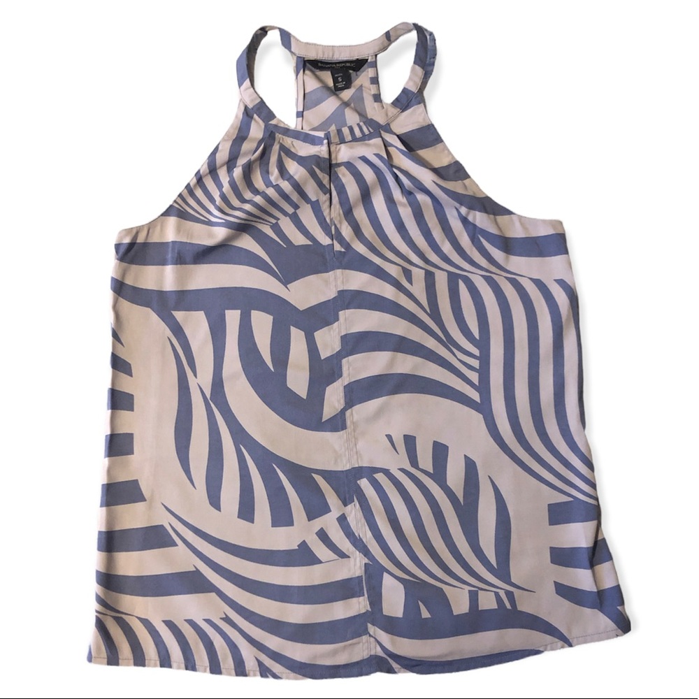 Banana Republic Zebra Racerback Blouse